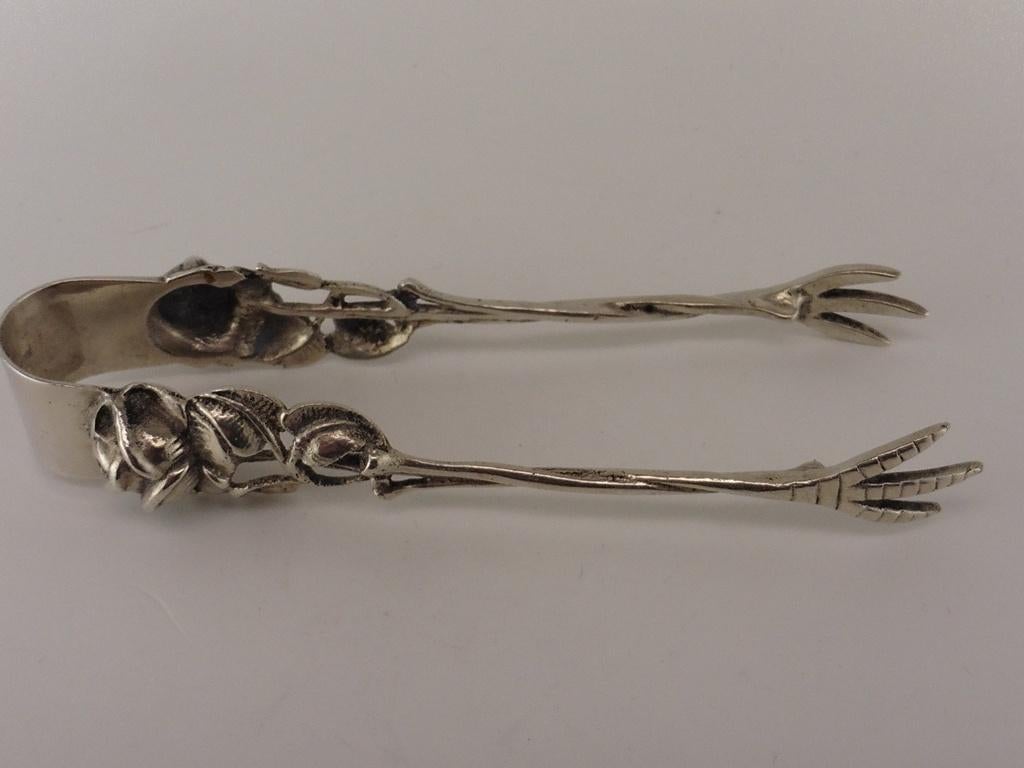 Zilveren klontjestang                                   Z127, Antiek en Kunst, Ophalen of Verzenden, Zilver
