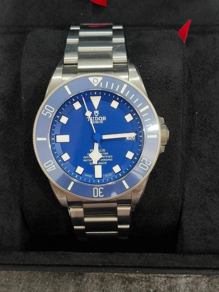 Tudor Pelagos 42 Blue Dial, Ophalen of Verzenden, Staal, Overige merken, 1960 of later