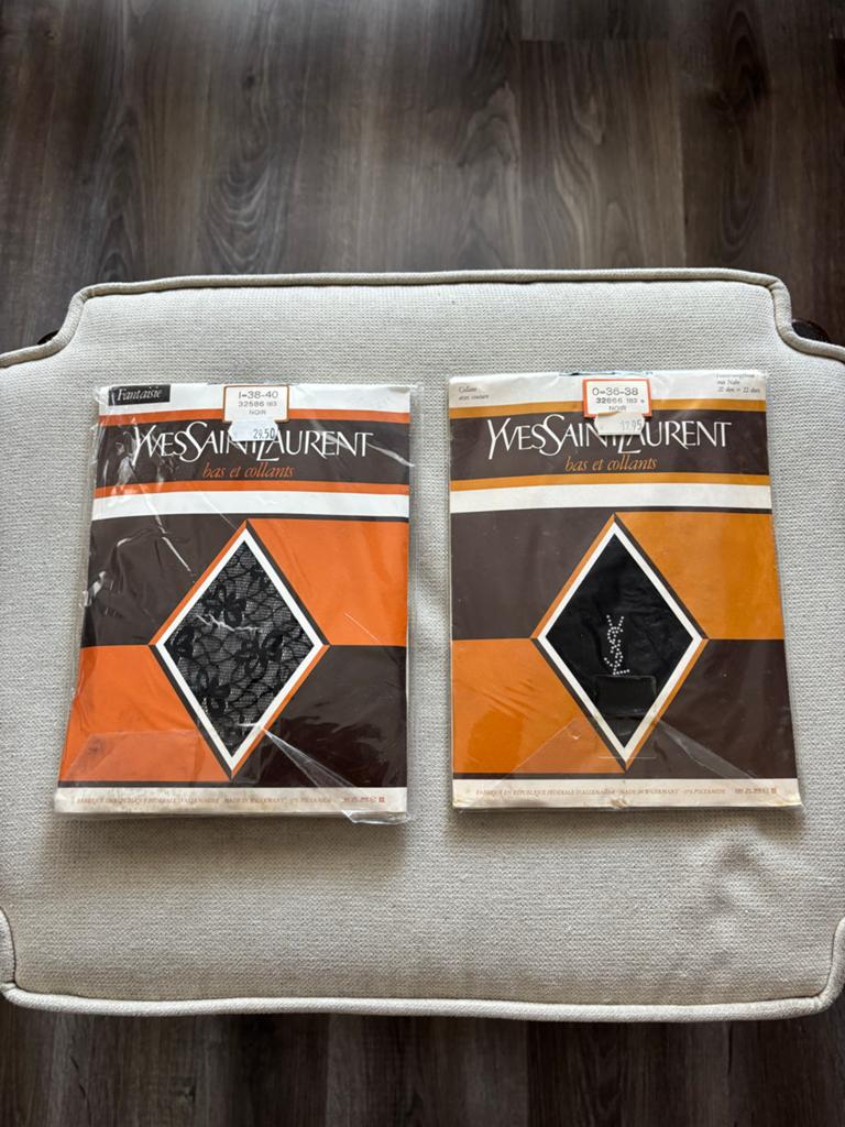 Vintage Yves Saint Laurent Panty's - Nieuw in verpakking, Zwart, Nieuw, Overige maten, Ophalen of Verzenden