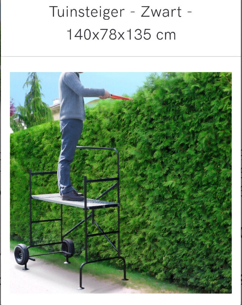 Tuinsteiger zwart 140x78x135 cm, Ophalen, Nieuw, Overige typen, Minder dan 2 meter
