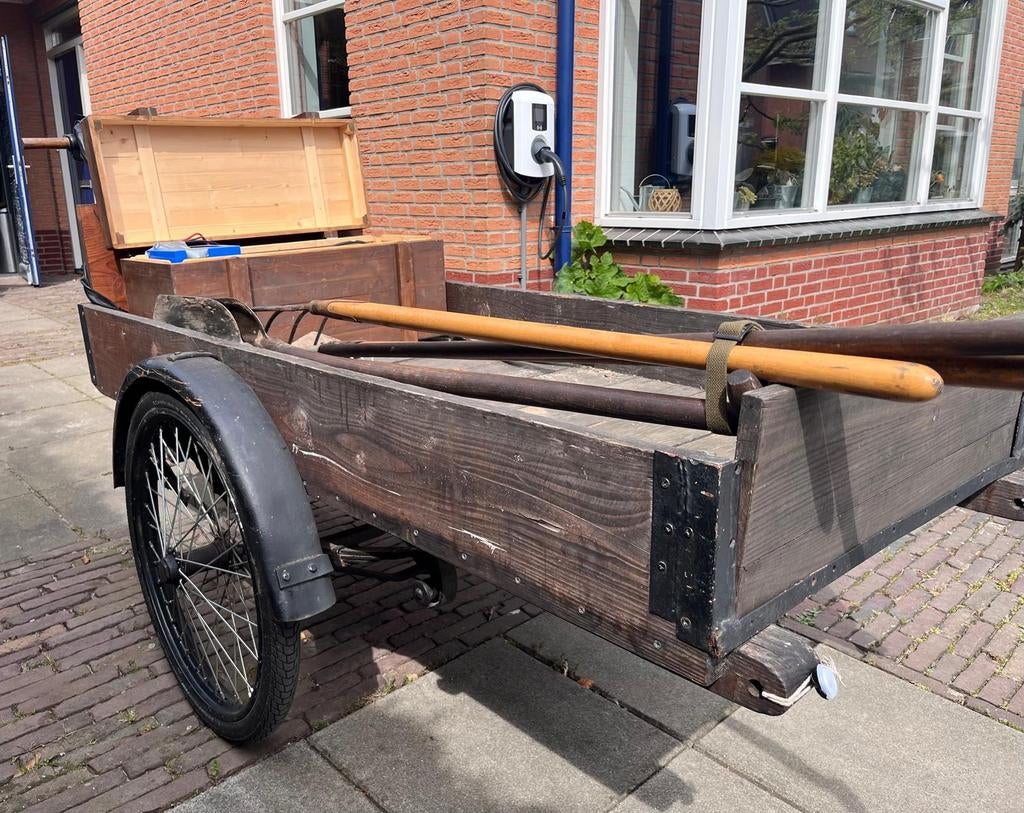 Robuuste antieke bakfiets - Ideaal voor transport, Ophalen, Gebruikt, Overige typen, 80 kg of meer