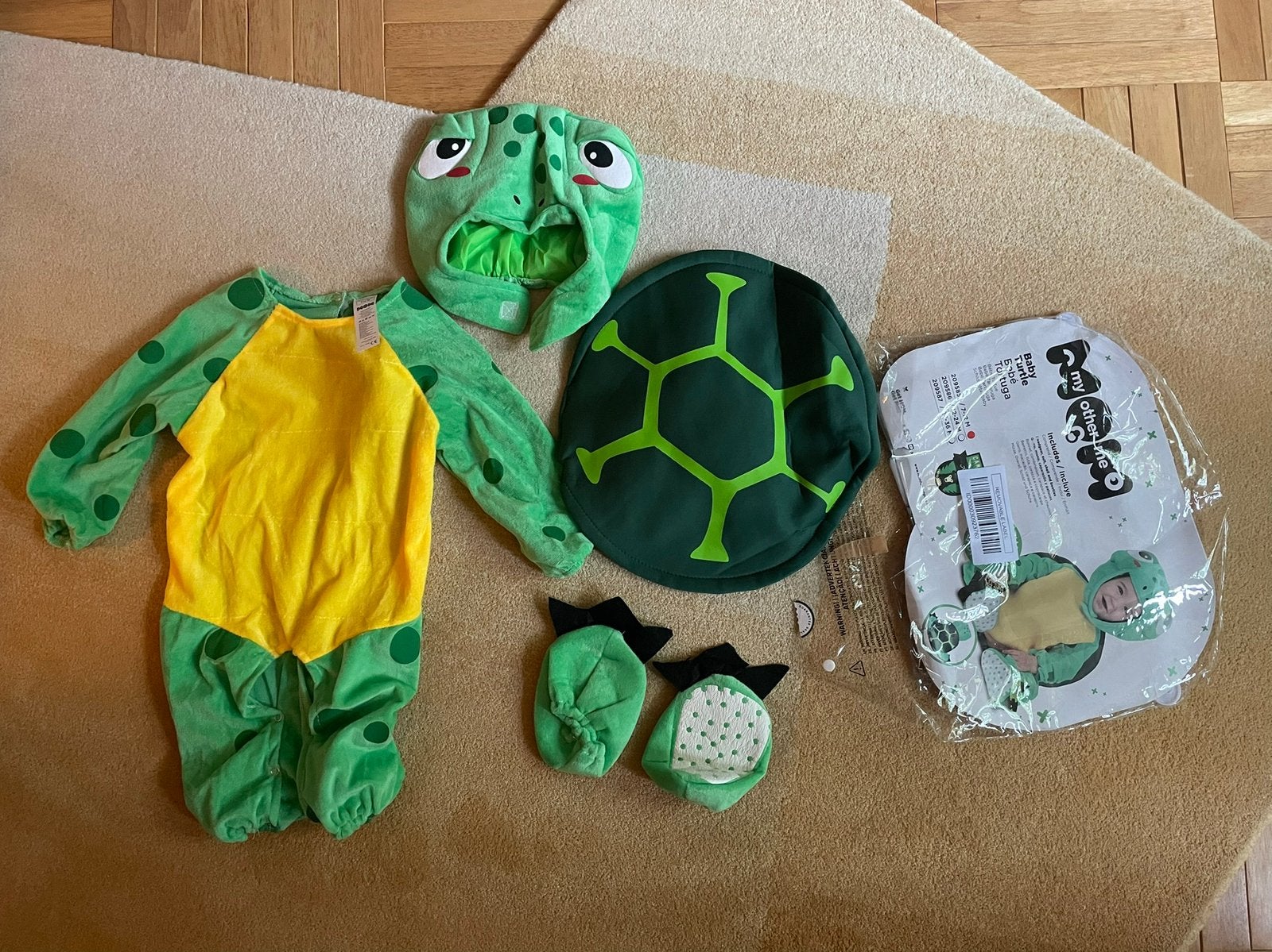 Babyturtle verkleedpak | schilpad kostuum dreumes peuter pak, Kinderen en Baby's, Ophalen of Verzenden, Zo goed als nieuw