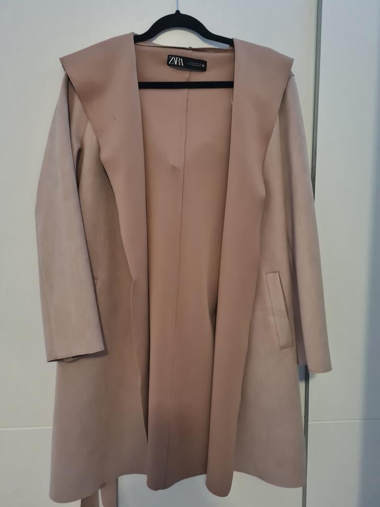 Zara jas met capuchon en ceintuur - Maat M, Maat 38/40 (M), Ophalen of Verzenden, Zo goed als nieuw, Zara