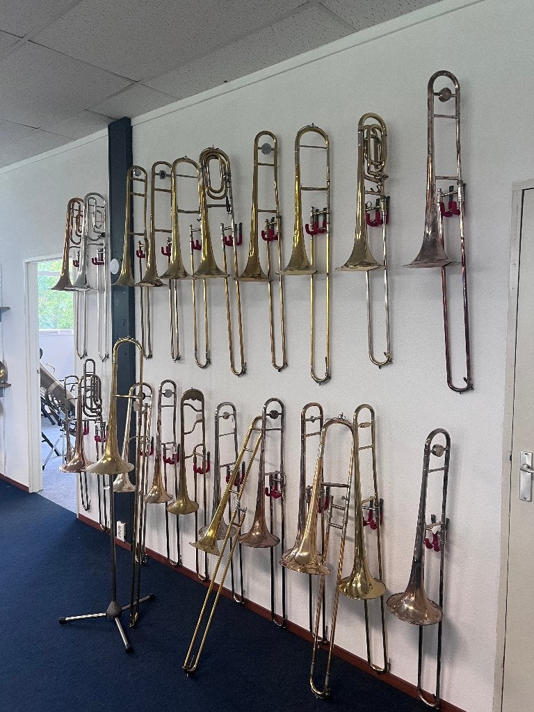 Wij hebben verschillende gebruikte Trombones op voorraad, Ophalen, Gebruikt, Tenor, Met koffer