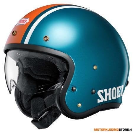 Shoei J.O2 Aventure Jethelm, Blauw-Oranje, Ophalen of Verzenden, Nieuw met kaartje