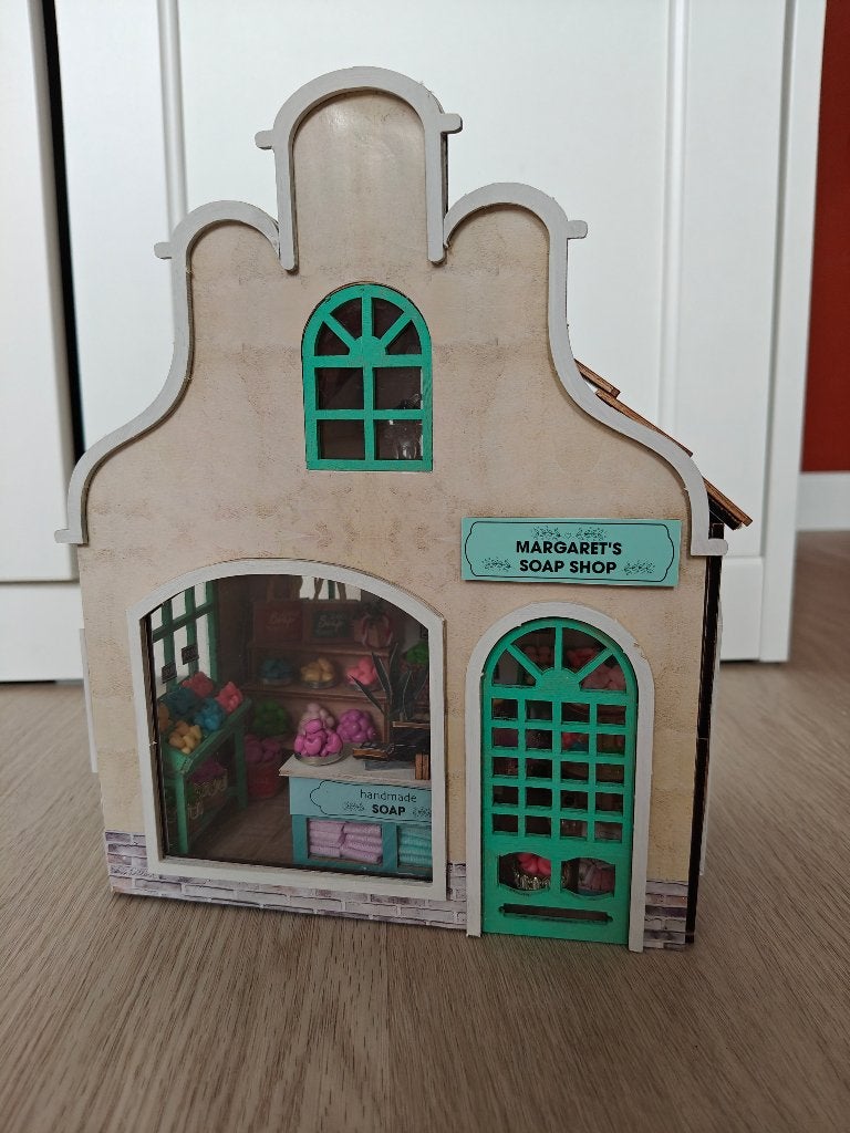 Miniatuur zeepwinkel, Gebouwen, Nieuw, Meerkleurig, Knutselwerk