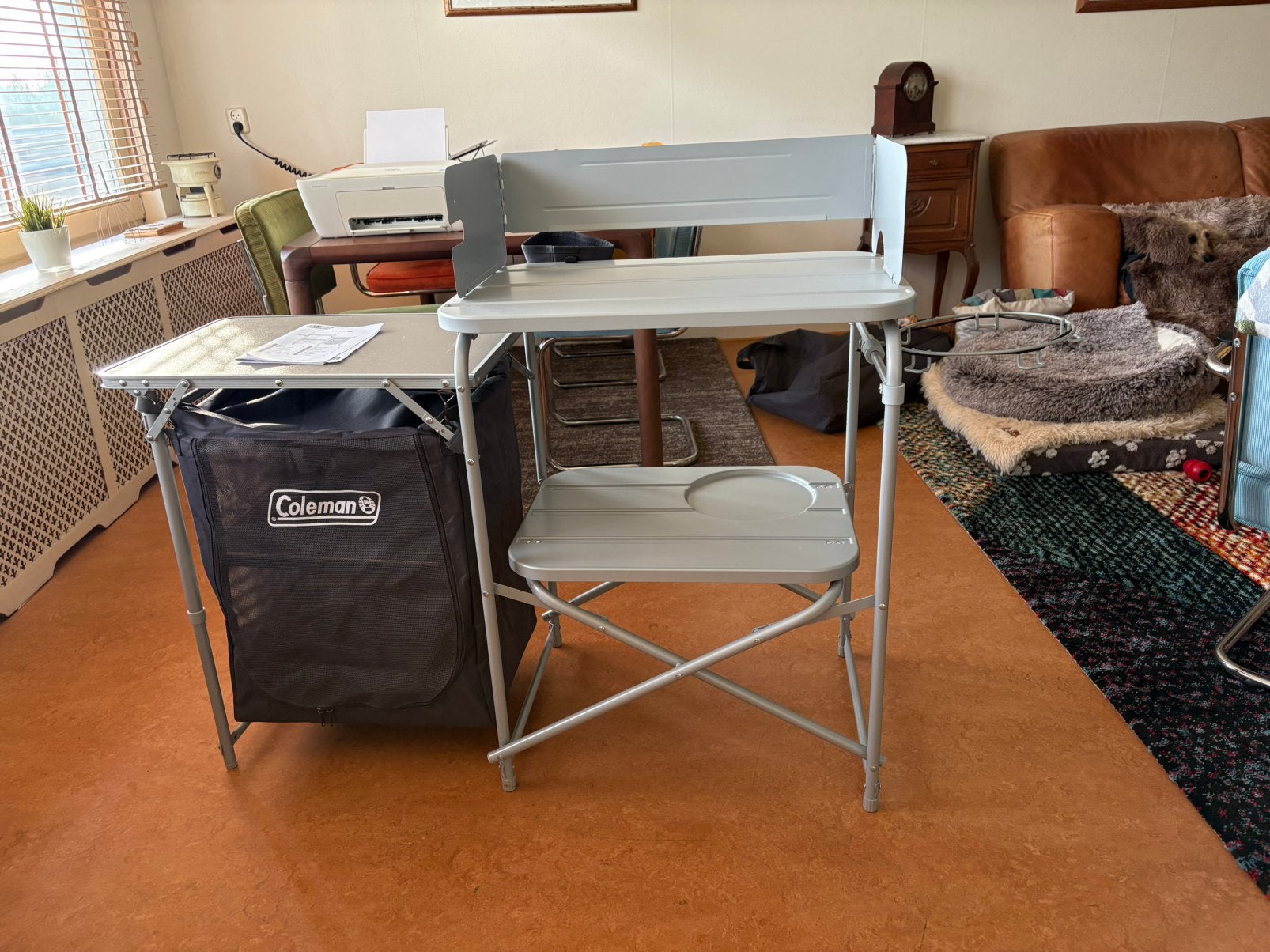 Coleman Cooking Stand camping keuken zgan, Ophalen, Zo goed als nieuw, Campingkast