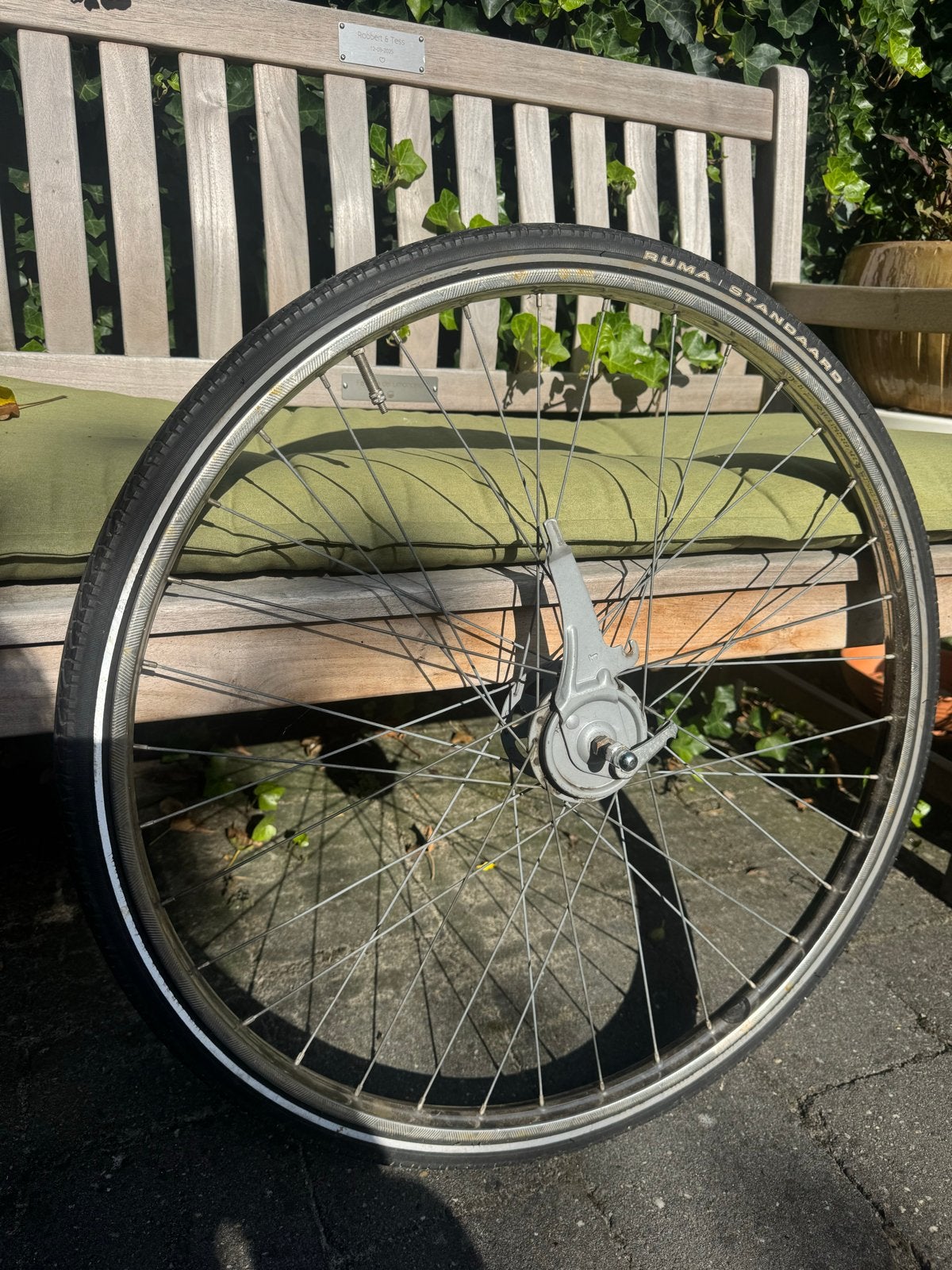Trommelrem voorwiel 28 inch, Ophalen, Gebruikt, Stadsfiets, Wiel