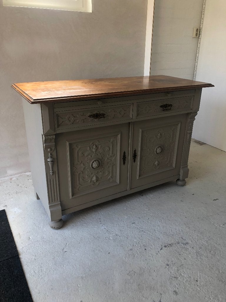 Antiek dressoir ( Krijtverf ), Ophalen, Vintage, 50 tot 75 cm, Gebruikt