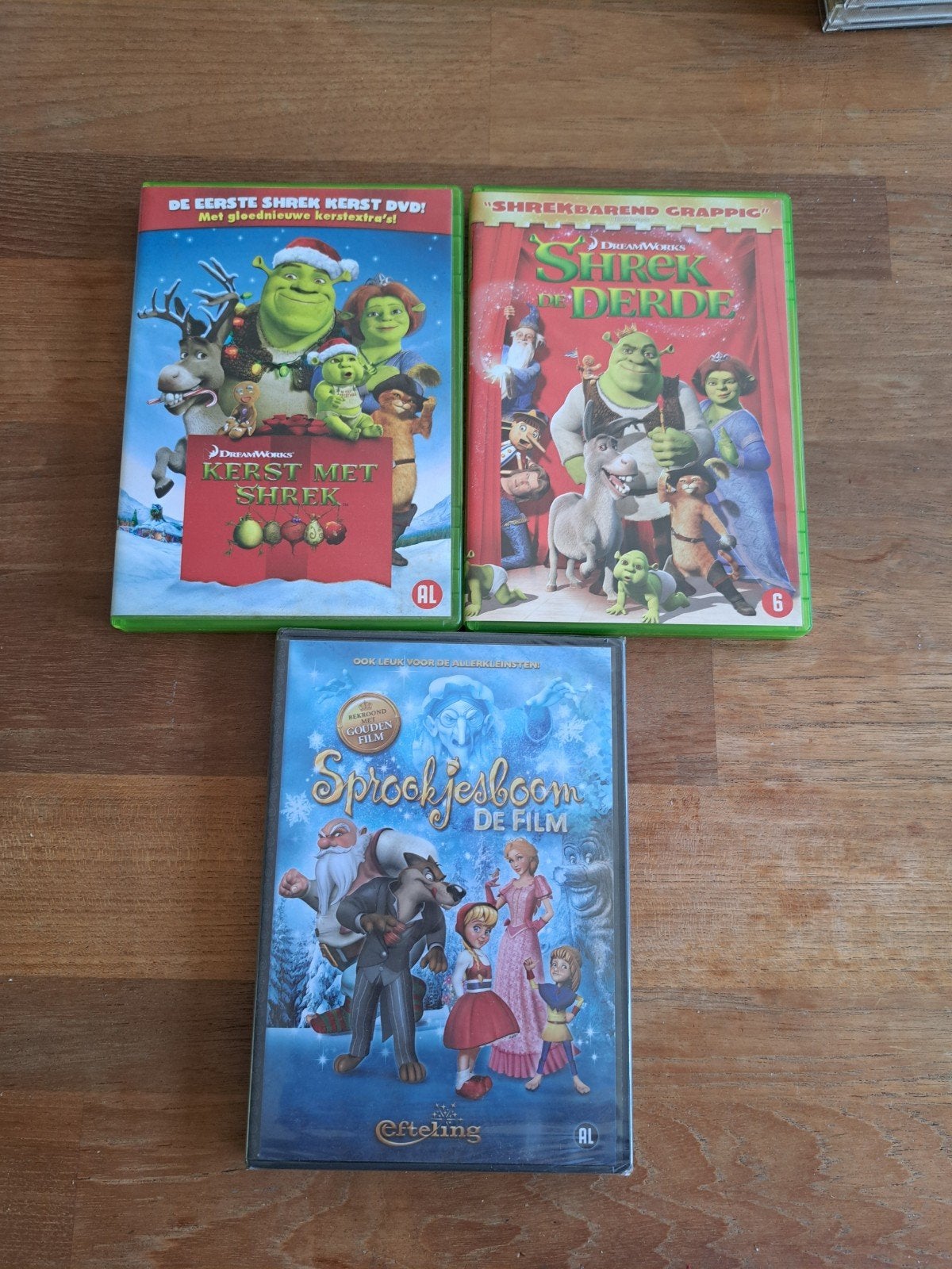 Shrek Kerst, Shrek de Derde & Sprookjesboom De Film DVD's, Animatie, Alle leeftijden, Nederlands, Box/collectie
