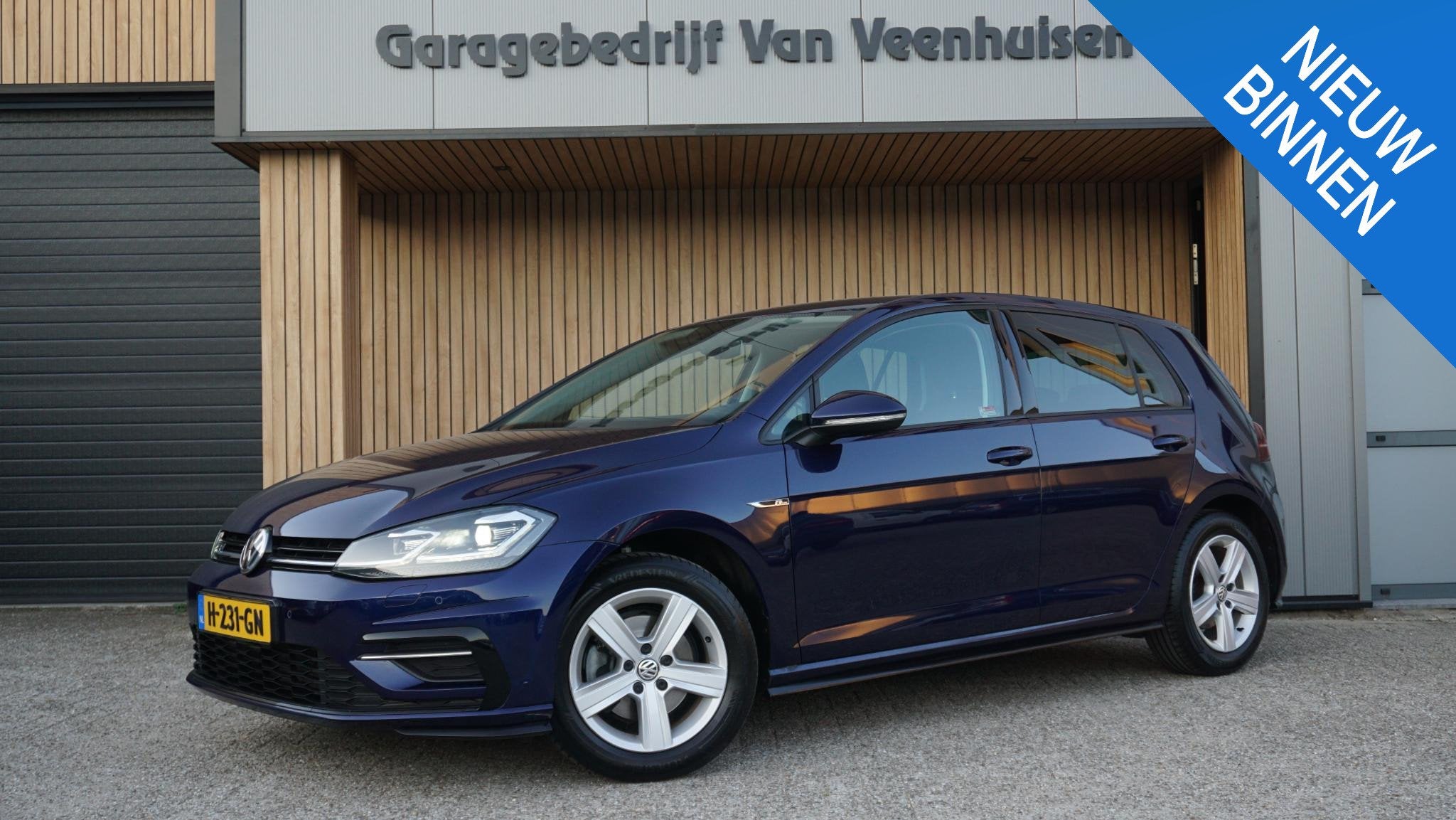 Volkswagen Golf 1.5 TSI 150pk R-line & Highline Clima Led pd, Auto's, Volkswagen, Voorwielaandrijving, 4 cilinders, 150 pk, Blauw