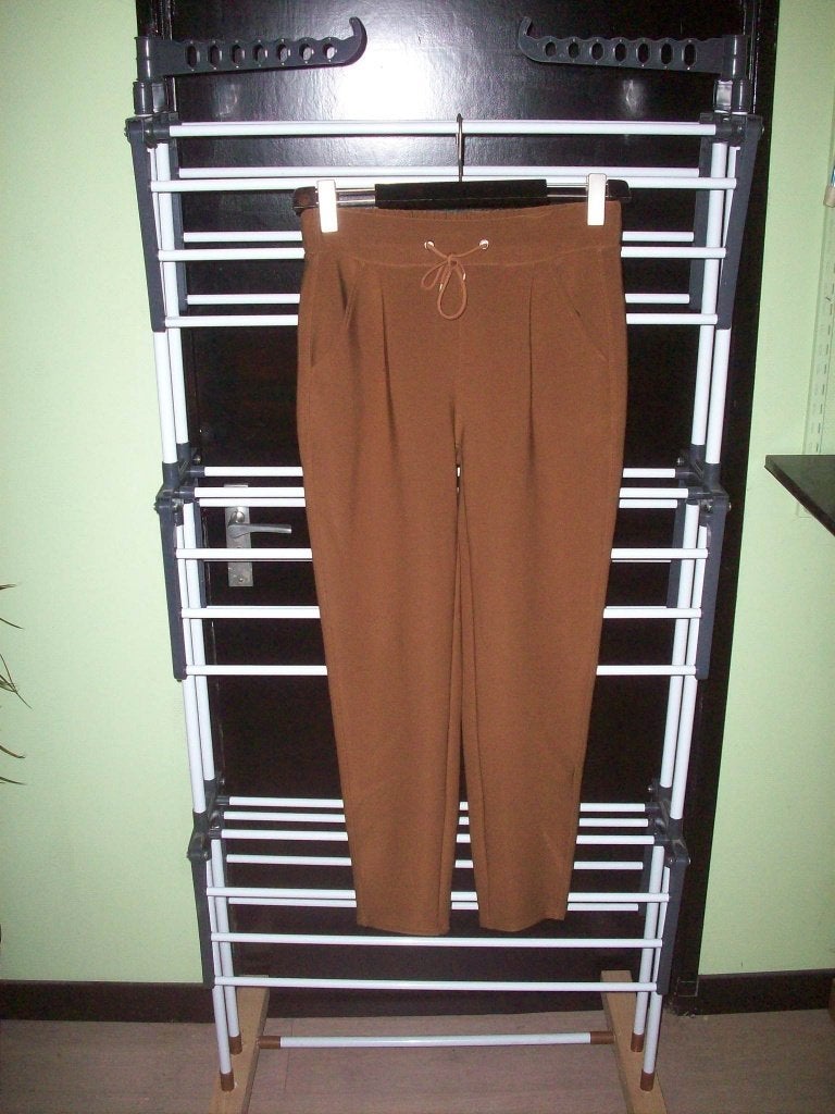 Damens legging broek, volledige met koord,, Ophalen, Bruin, Maat 42/44 (L), Zo goed als nieuw