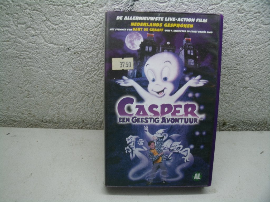 vhs 207a casper een geestig avontuur, Cd's en Dvd's, Alle leeftijden, Ophalen of Verzenden, Zo goed als nieuw