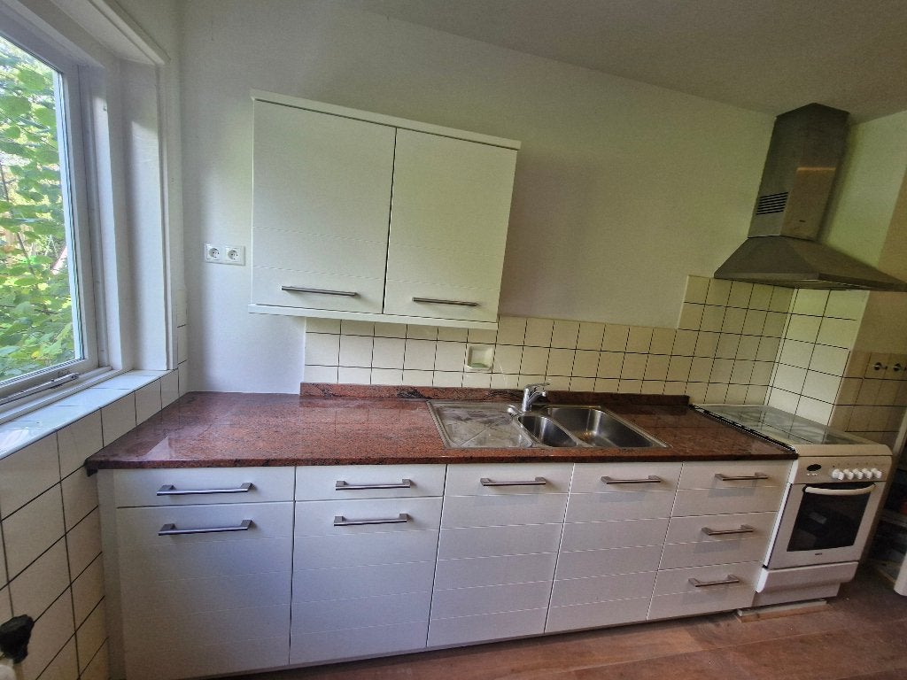 Keuken, Ophalen, Gebruikt, Wit, Graniet of Steen