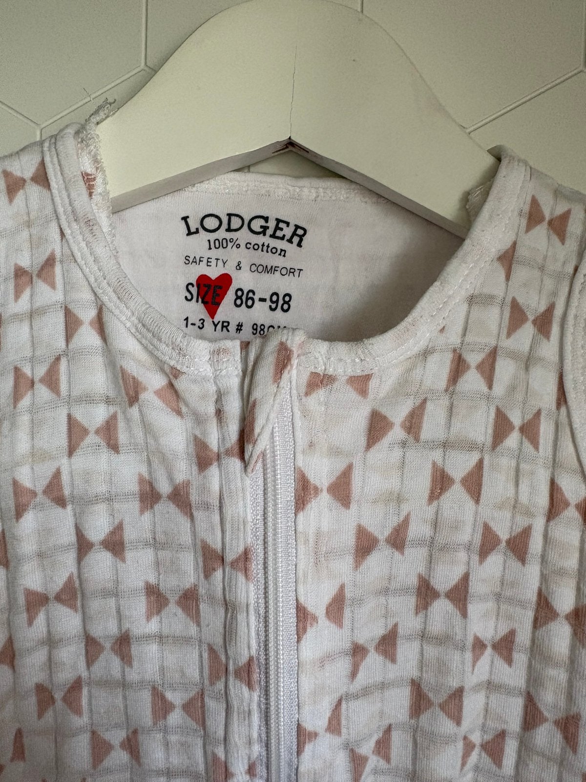 3 x Lodger slaapzakjes mt. 86-98 hydrofiel katoen, Ophalen, Ademend, Gebruikt, Lodger
