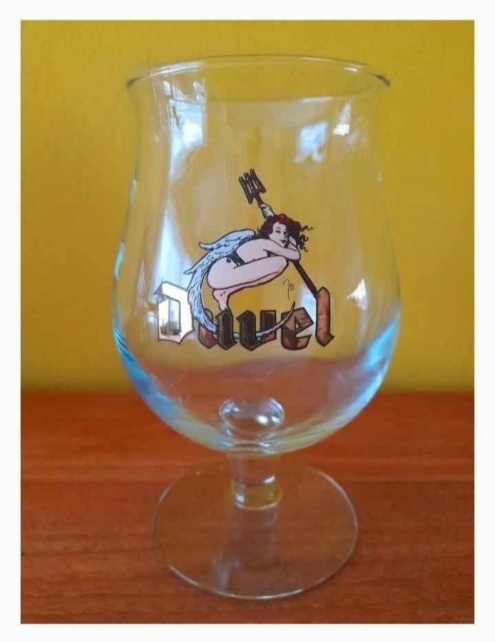 Duvel glas - Duvelin 2001, Ophalen of Verzenden, Zo goed als nieuw, Glas of Glazen, Duvel