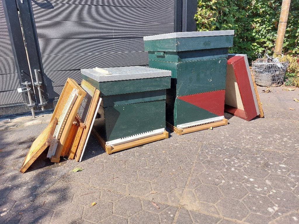 Bijenkasten incl ramen + extra deksel, bodem, etc  250,-, Dieren en Toebehoren, Insecten en Spinnen, Bijen