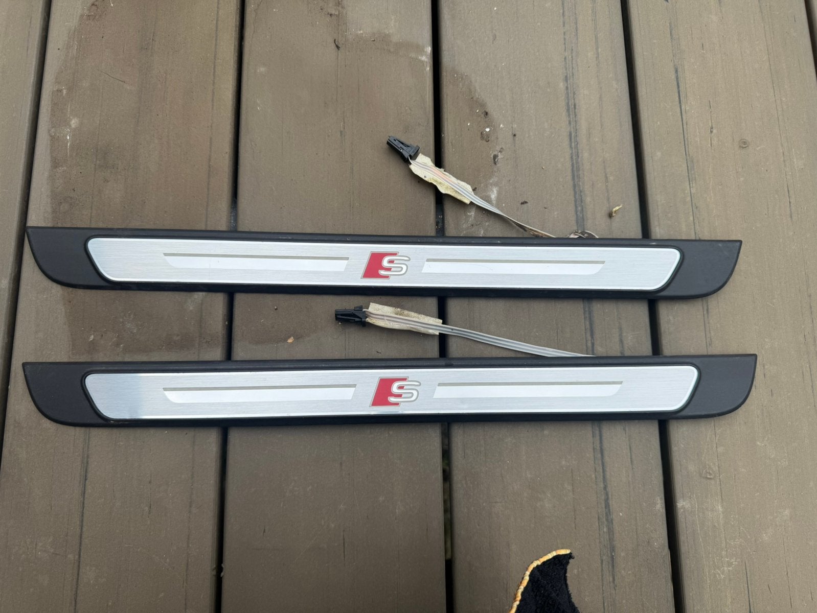 Audi S-line instaplijsten met verlichting, Auto diversen, Ophalen