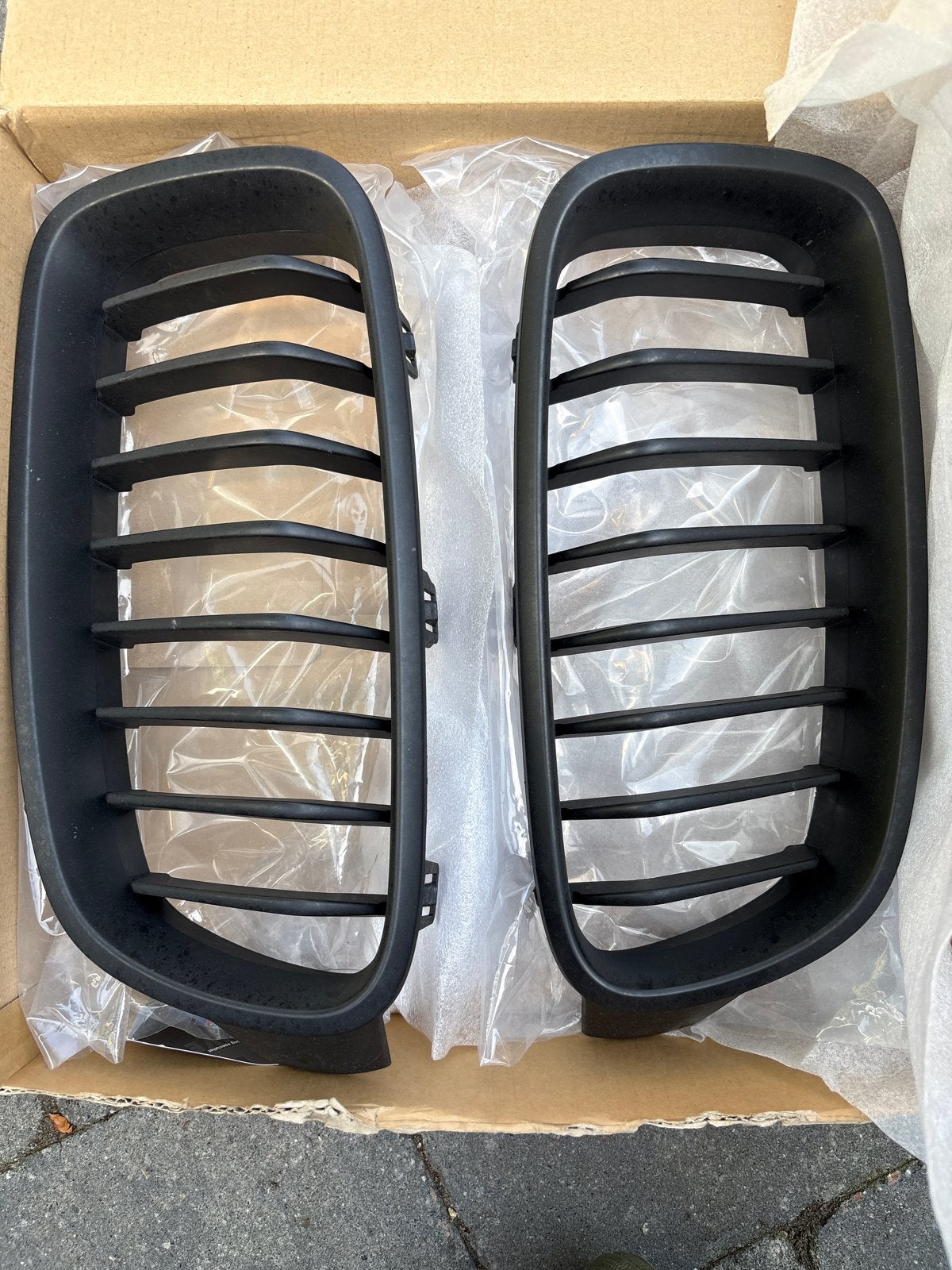Grille voor BMW F30 - Nieren Mat Zwart, Voor, Nieuw, Ophalen of Verzenden, Bumper
