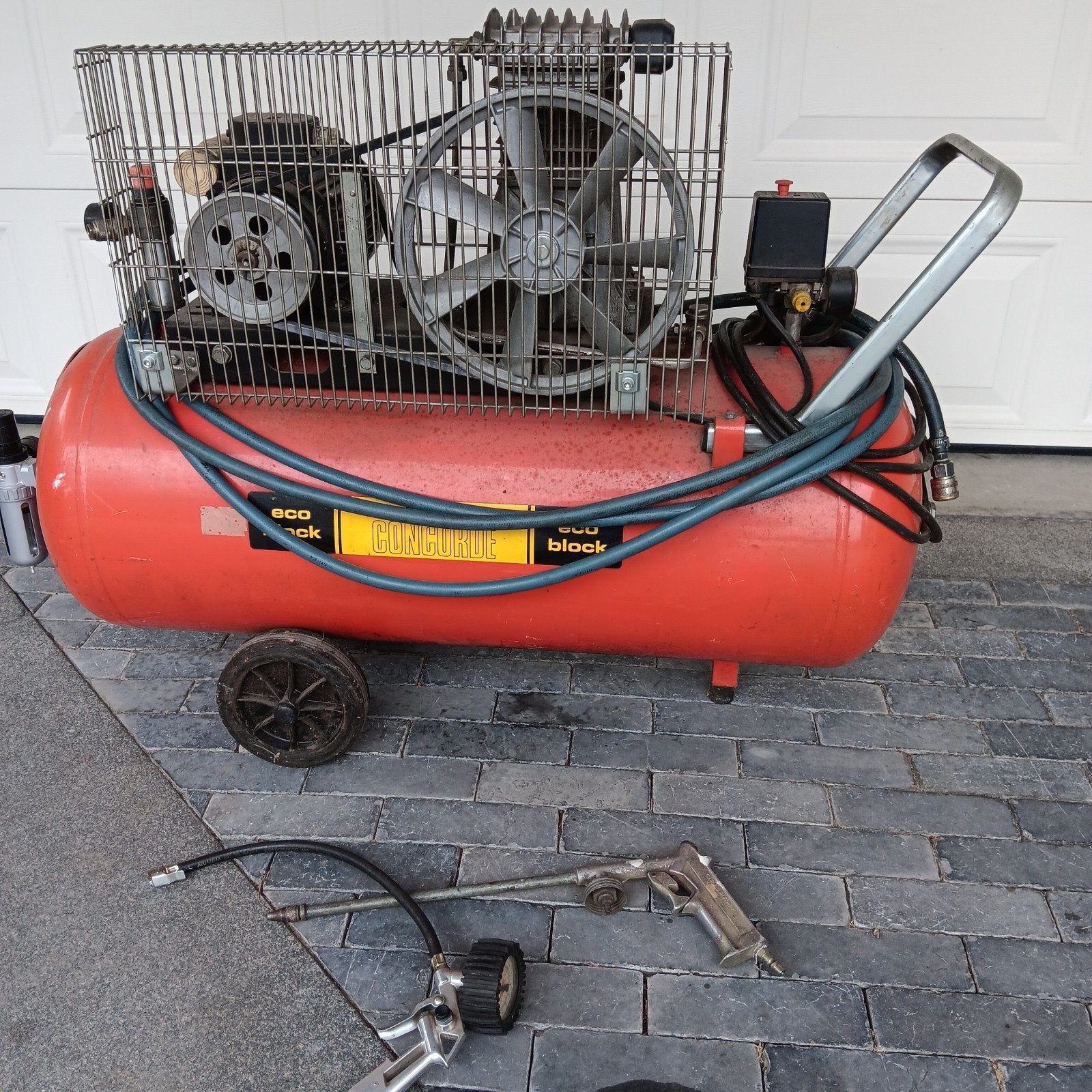 Mecha Concorde Eco CXR 4100 Compressor - 100L, 280 L/min, Doe-het-zelf en Verbouw, Ophalen