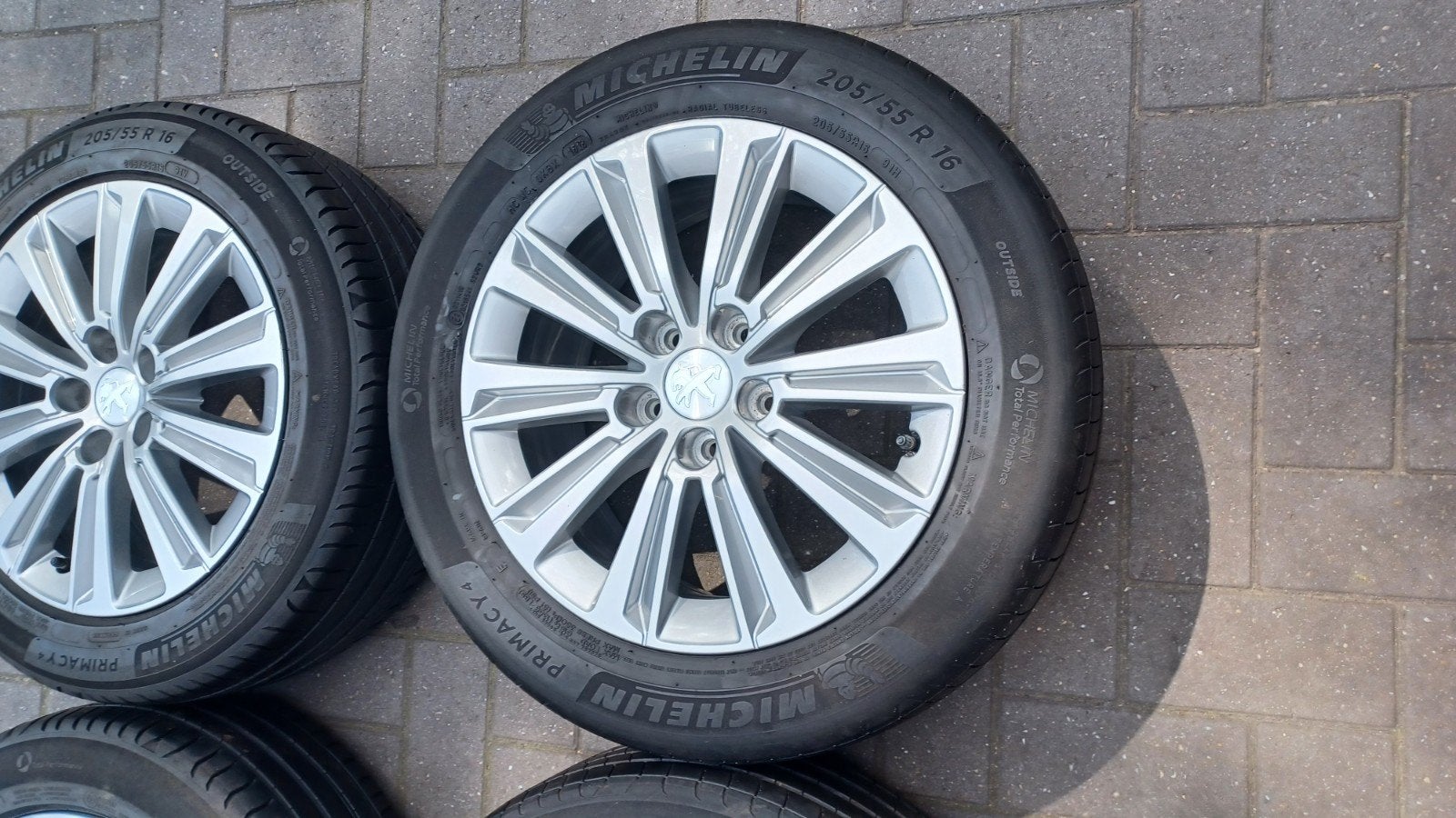 Sportvelgen peugeot 308 partner  205 55 16  Origineel 5x108, Ophalen, Gebruikt, 16 inch, Banden en Velgen