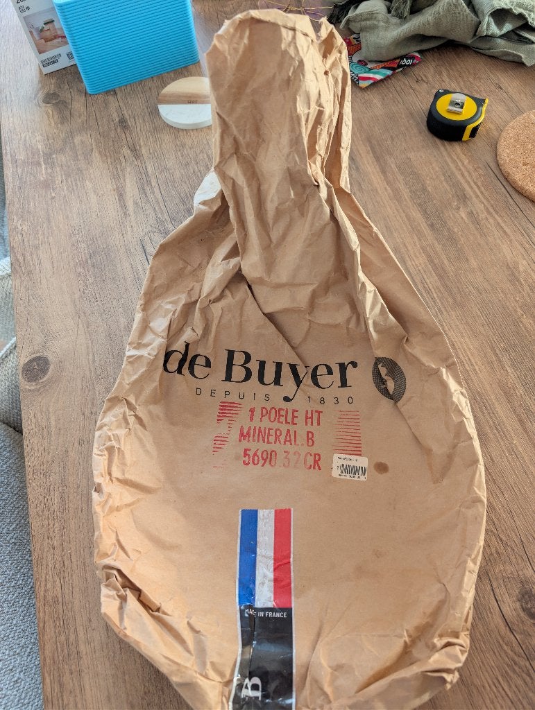 De Buyer Mineral B Koekenpan 32 cm - Nieuw en ongebruikt, Ophalen, De Buyer, Nieuw, Geschikt voor inductie