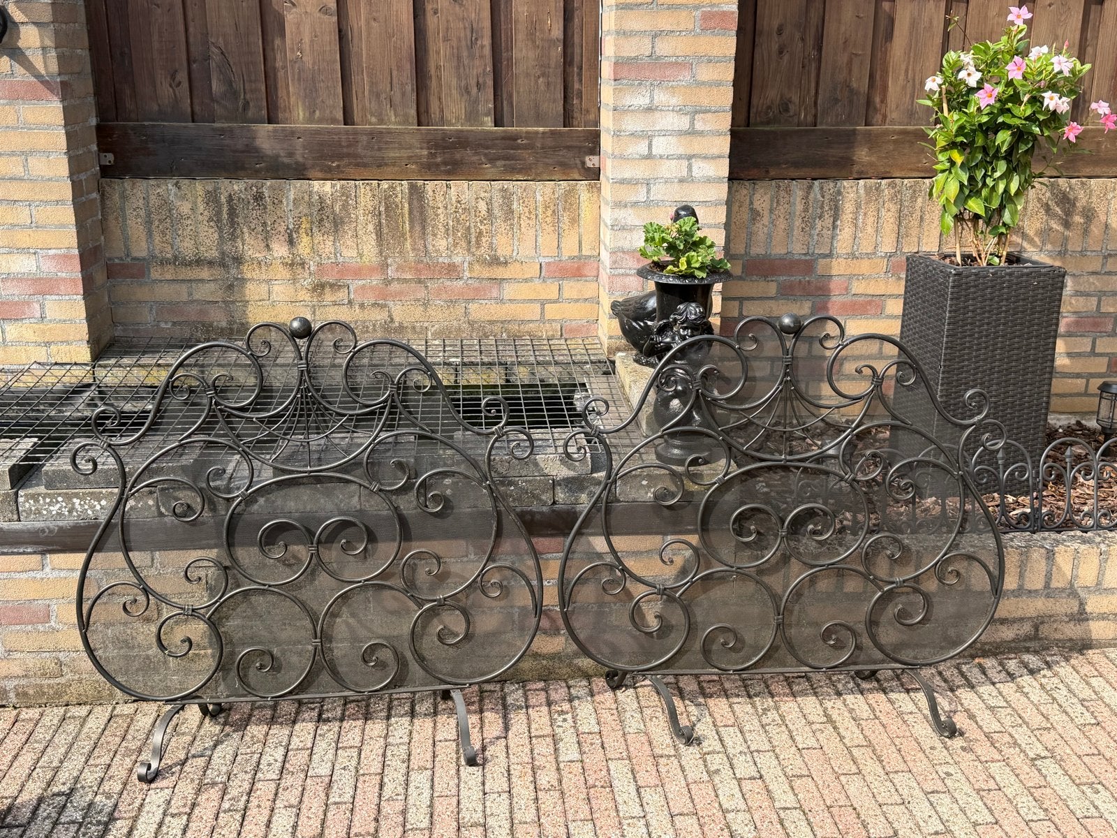 Decoratieve Haardschermen - Set van 2, Ophalen of Verzenden, Gebruikt, Vrijstaande haard, Overige soorten