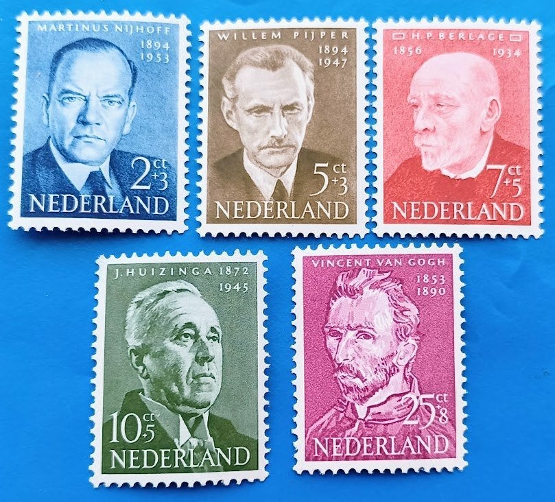 NVPH 641-45 Zomerzegels van Gogh - 1954, Verzenden, Na 1940, Postfris