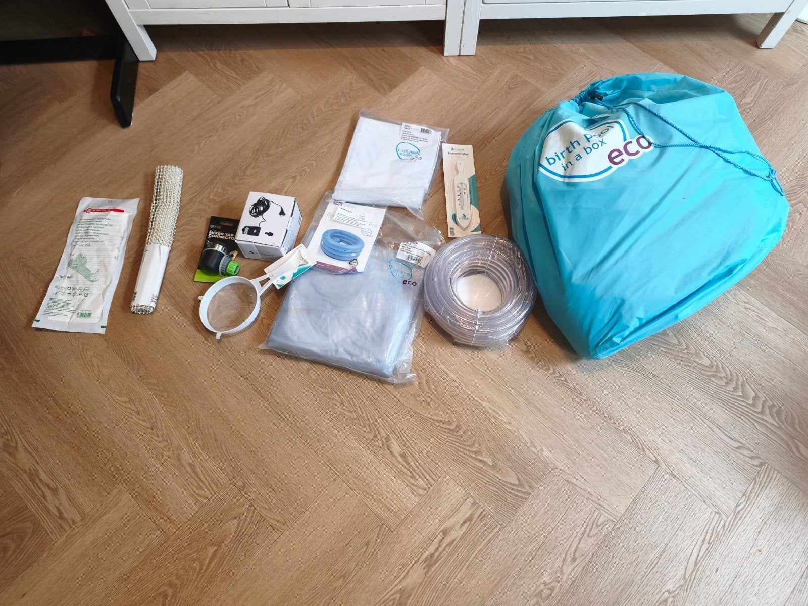 Bevalbad,ongebruikte accesoires set en Quooker koppeling, Ophalen, Nieuw