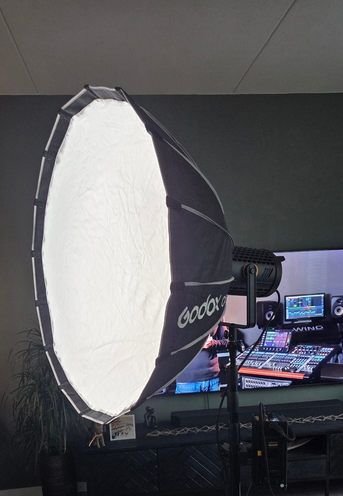 Godox UL150ii bi silent led videolight met softbox + extra's, Audio, Tv en Foto, Fotografie | Fotostudio en Toebehoren, Zo goed als nieuw