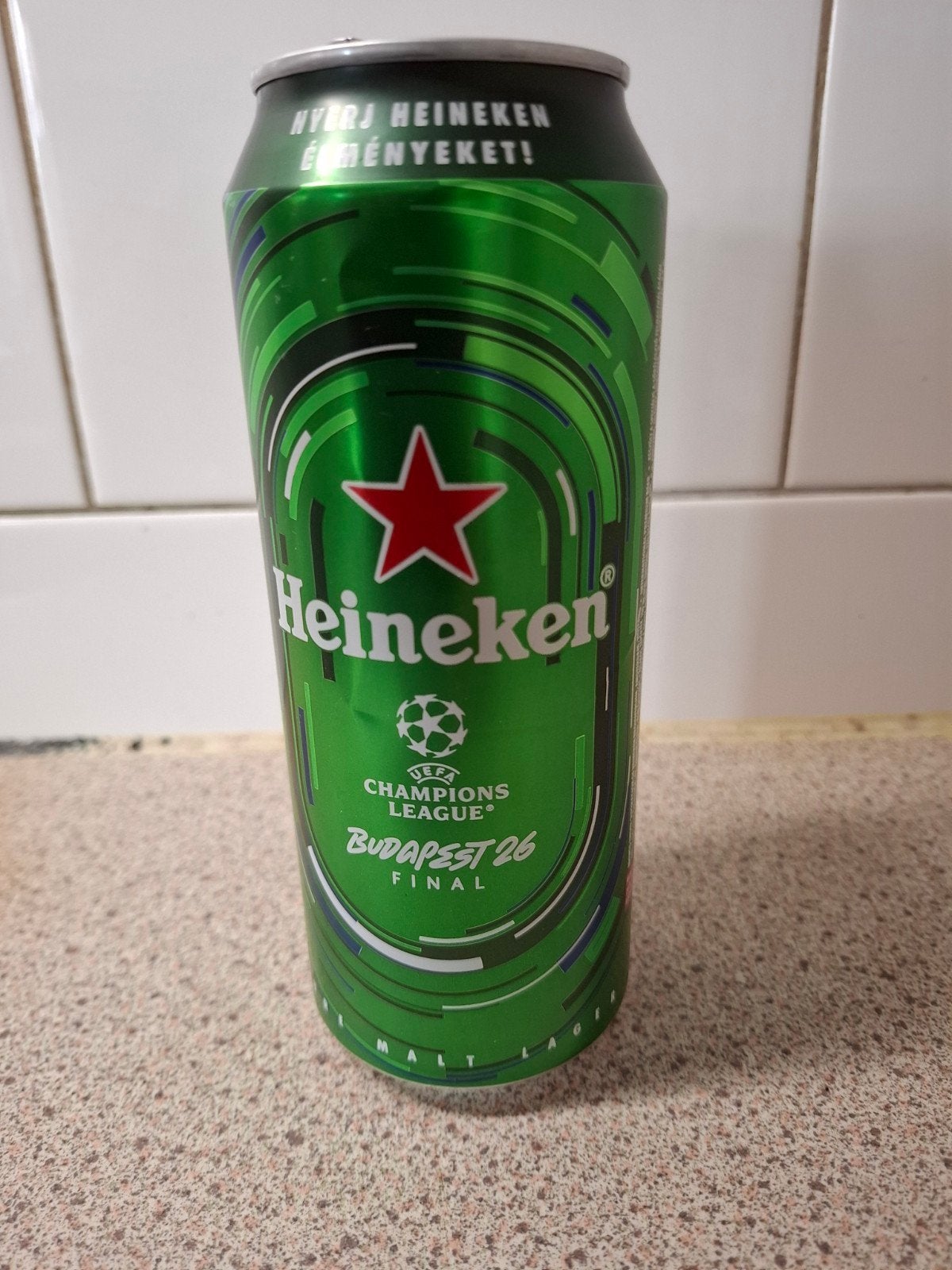 Heineken bierblikje, Verzamelen, Biermerken, Ophalen of Verzenden, Glas of Glazen, Heineken