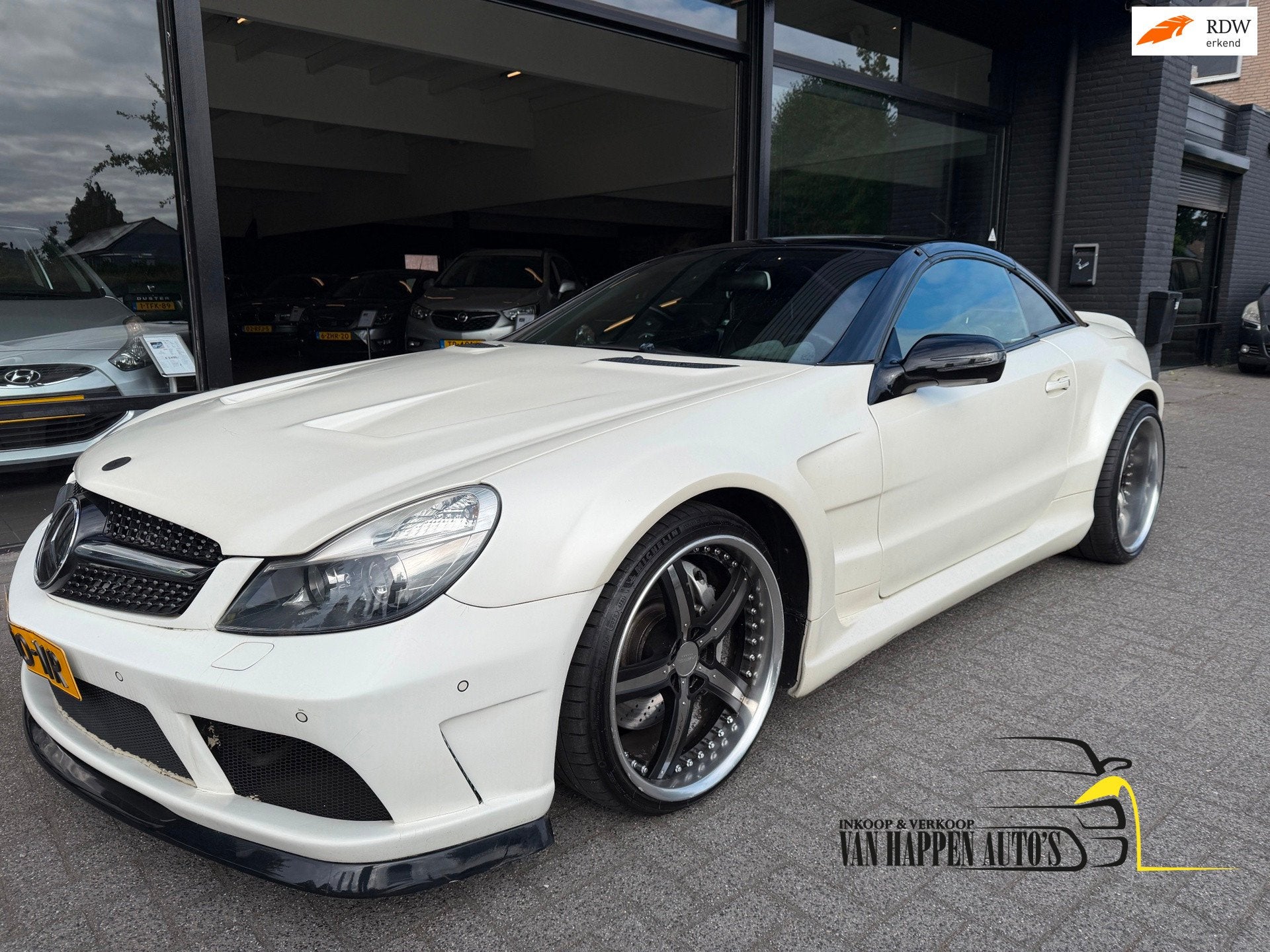 Mercedes-Benz SL-klasse AMG 55, Auto diversen, Schadeauto's, Automaat, Cabriolet, Wit, Mercedes-Benz