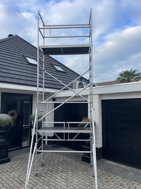 altrex rs 3400 tower rolsteiger wh +_ 6mtr ompleet EN ZGAN, Ophalen, Zo goed als nieuw, Rolsteiger of Kamersteiger, 5 meter of hoger