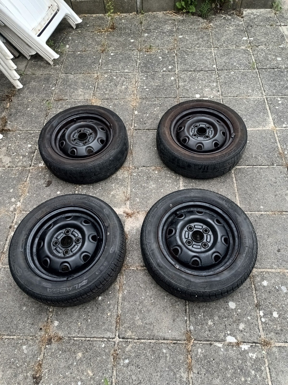 13inch stalen velgen met banden, Ophalen of Verzenden