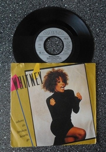 Whitney Houston - where do broken hearts go (vanaf € 1,75), Ophalen of Verzenden, Zo goed als nieuw, 7 inch, Pop