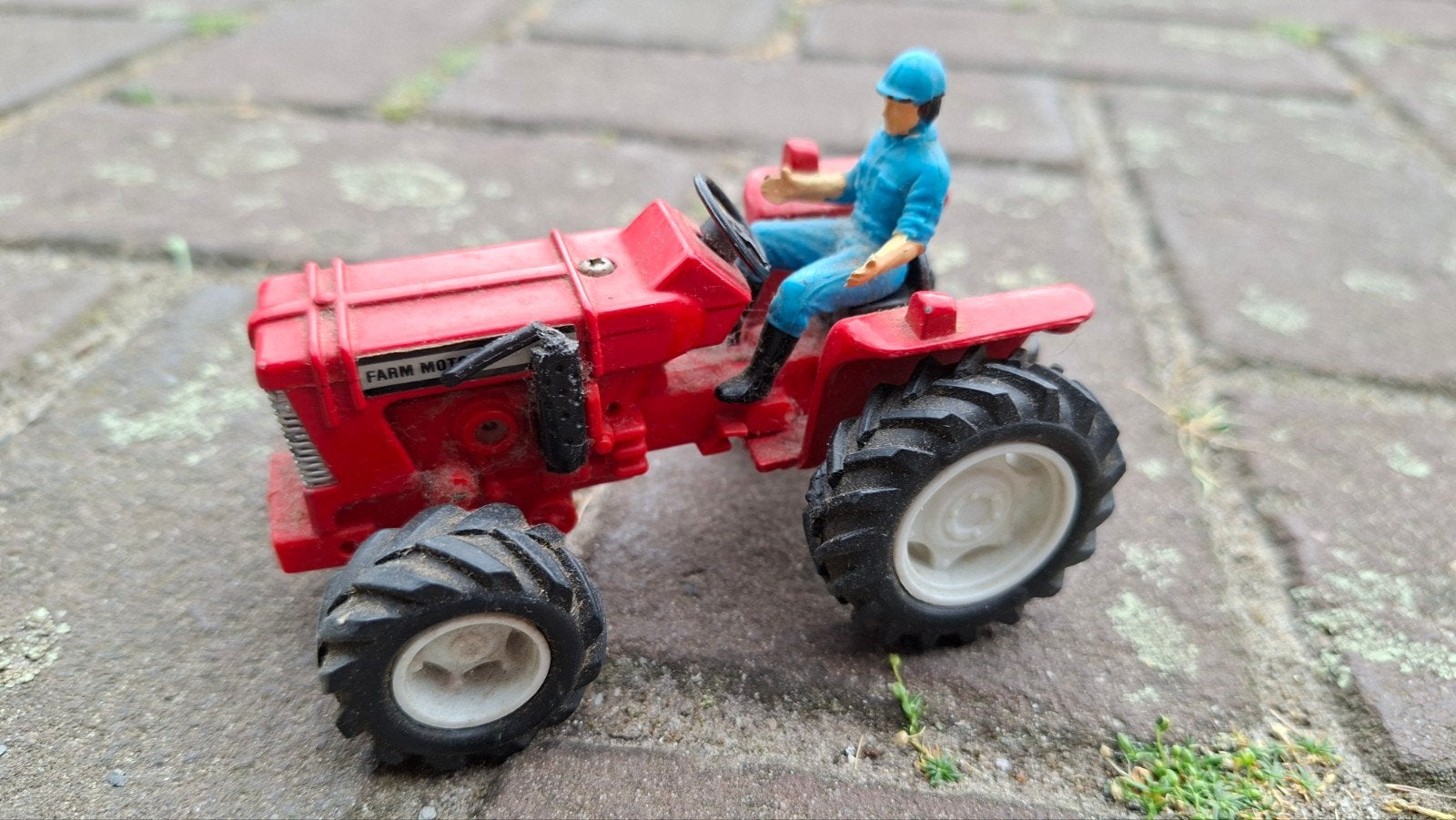 Boer op tractor speelgoed - Vintage Farm Toy, Ophalen, Gebruikt