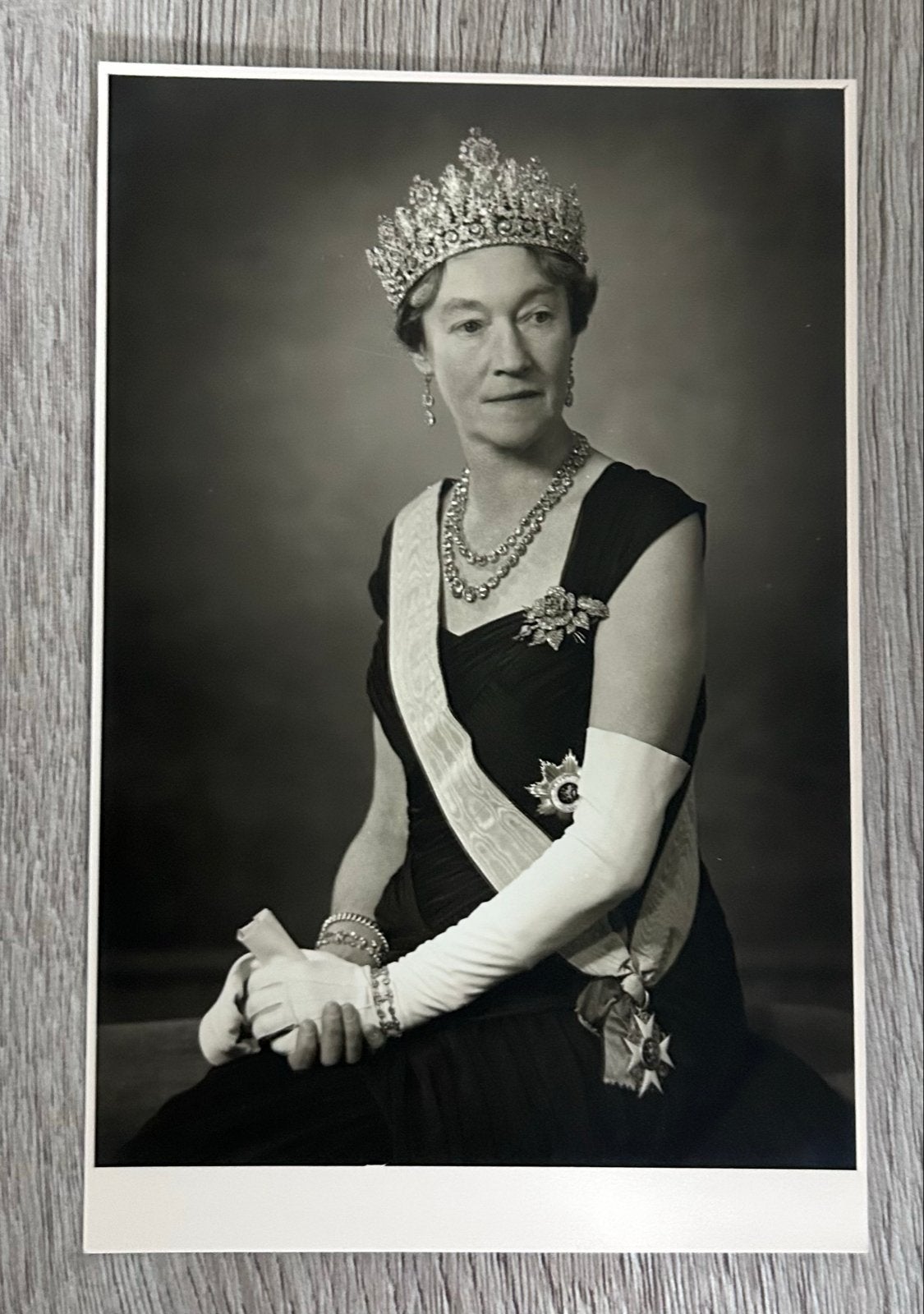Zeldzame foto Groothertogin Charlotte van Luxemburg, Verzamelen, Koninklijk Huis en Royalty, Ophalen of Verzenden, Zo goed als nieuw