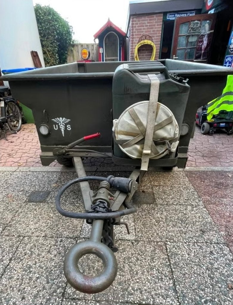 zeer nette en complete militaire 1/4-tons aanhanger, Ophalen, Landmacht, Nederland, Overige typen