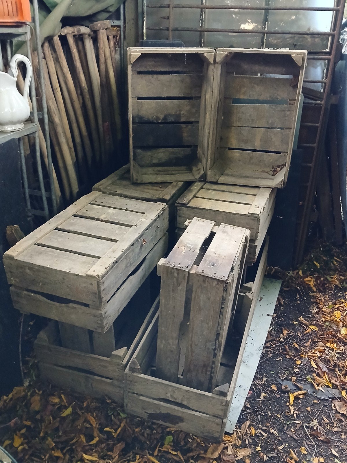 Vintage veilingkisten houten kisten voor 5 euro per stuk!, Ophalen, Gebruikt, 40 tot 60 cm, 50 tot 75 cm