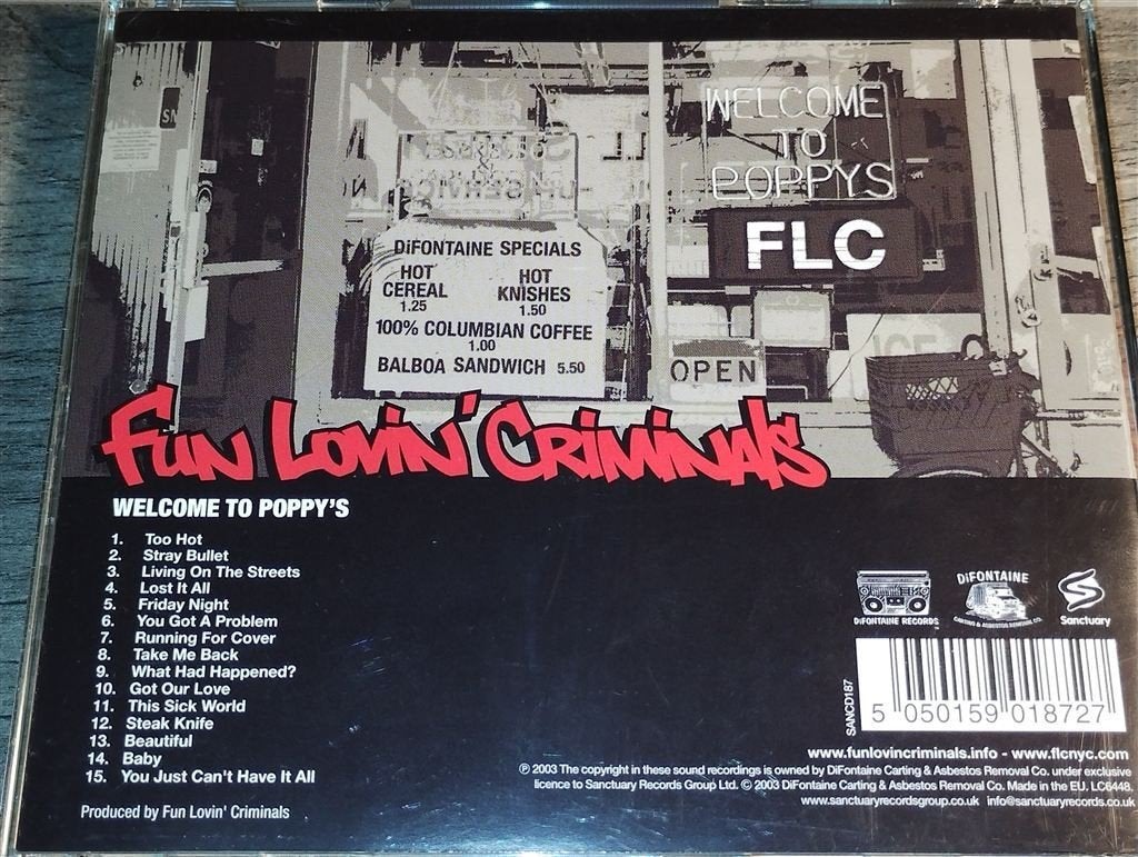 Fun Lovin ' Criminals - Welcome To Poppy's, Ophalen of Verzenden, Zo goed als nieuw, Poprock