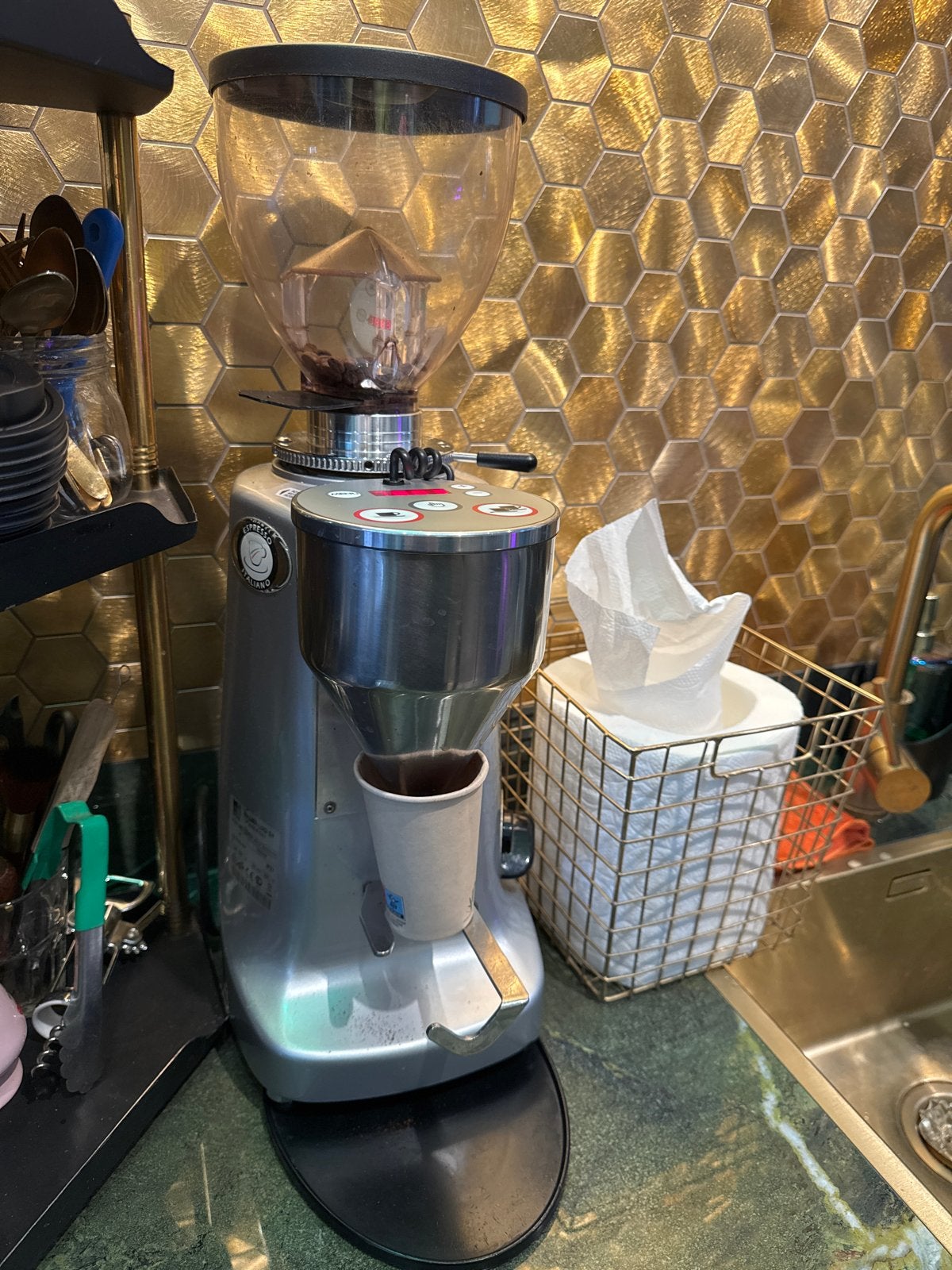 Mazzer Luigi Super Jolly Electronic Koffiemolen horeca, Ophalen, Gebruikt, Overige modellen, 10 kopjes of meer