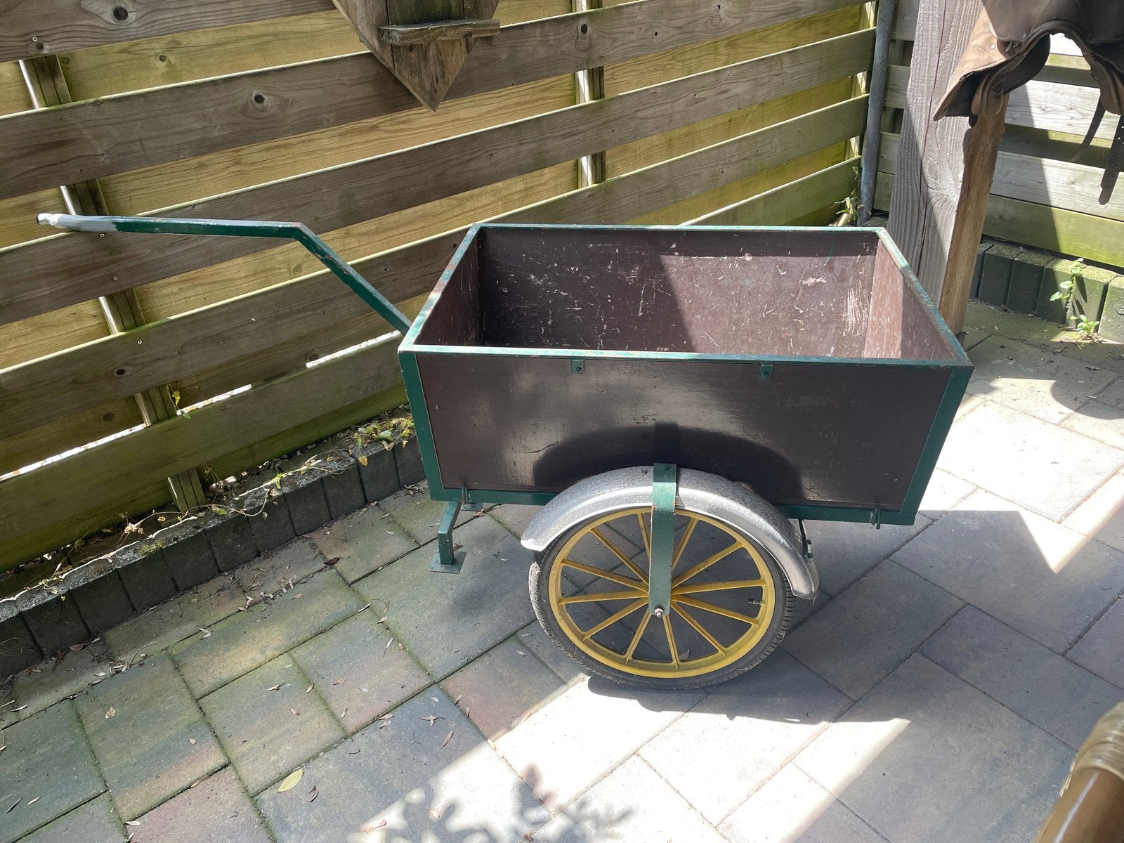 Stevige fietskar voor vissen folders of krantenwijk, Ophalen of Verzenden, Gebruikt, Bagagekar, 40 tot 60 kg