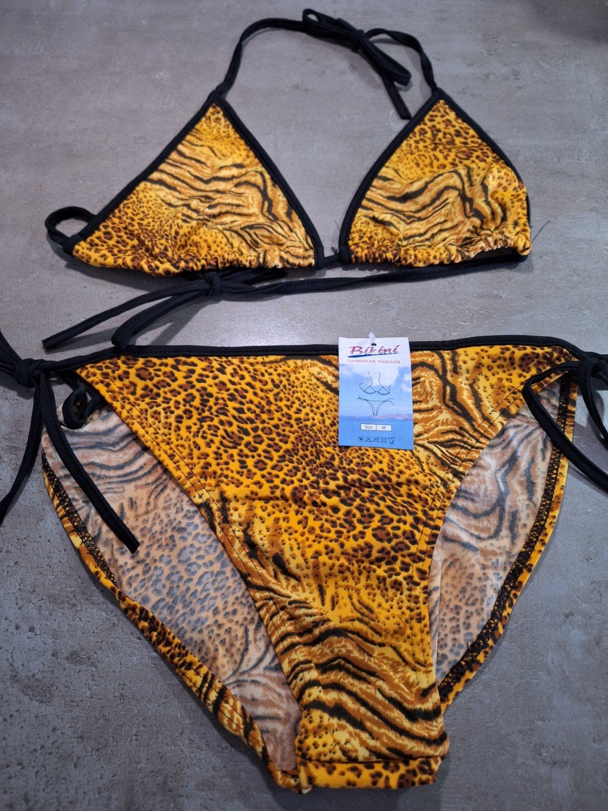 Bikini met dierenprint - Maat M, Kleding | Dames, Badmode en Zwemkleding, Nieuw, Bikini Fashion, Bikini, Meerkleurig