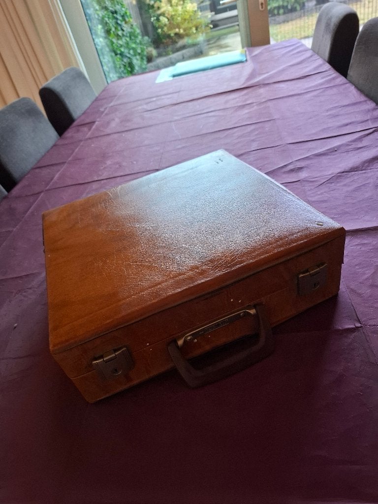 Bevon platenkoffer harmonica model voor LP, Single of 78 rpm, Ophalen of Verzenden, Gebruikt, Overige instrumenten