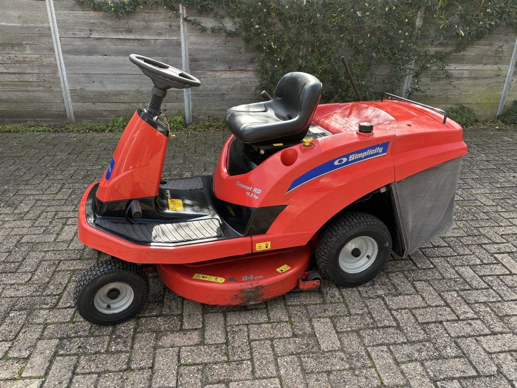 Simplicity Coronet zitmaaier, Ophalen, Gebruikt, Elektrische starter, Minder dan 90 cm