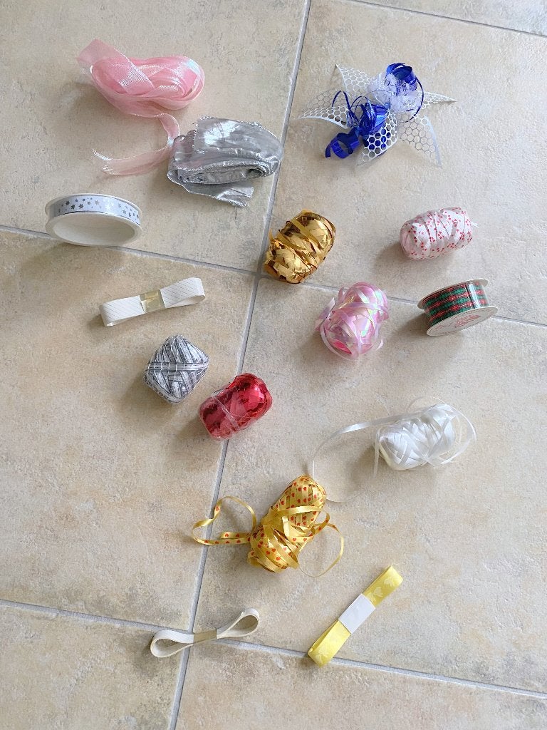 verzameling bolletjes sierlint / rollen cadeaulint /plakband, Ophalen of Verzenden, Nieuw