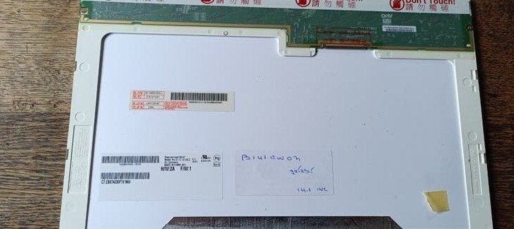 LCD Scherm 14.1" – AU Optronics B141EW02 (Getest +Compleet), Ophalen, Refurbished