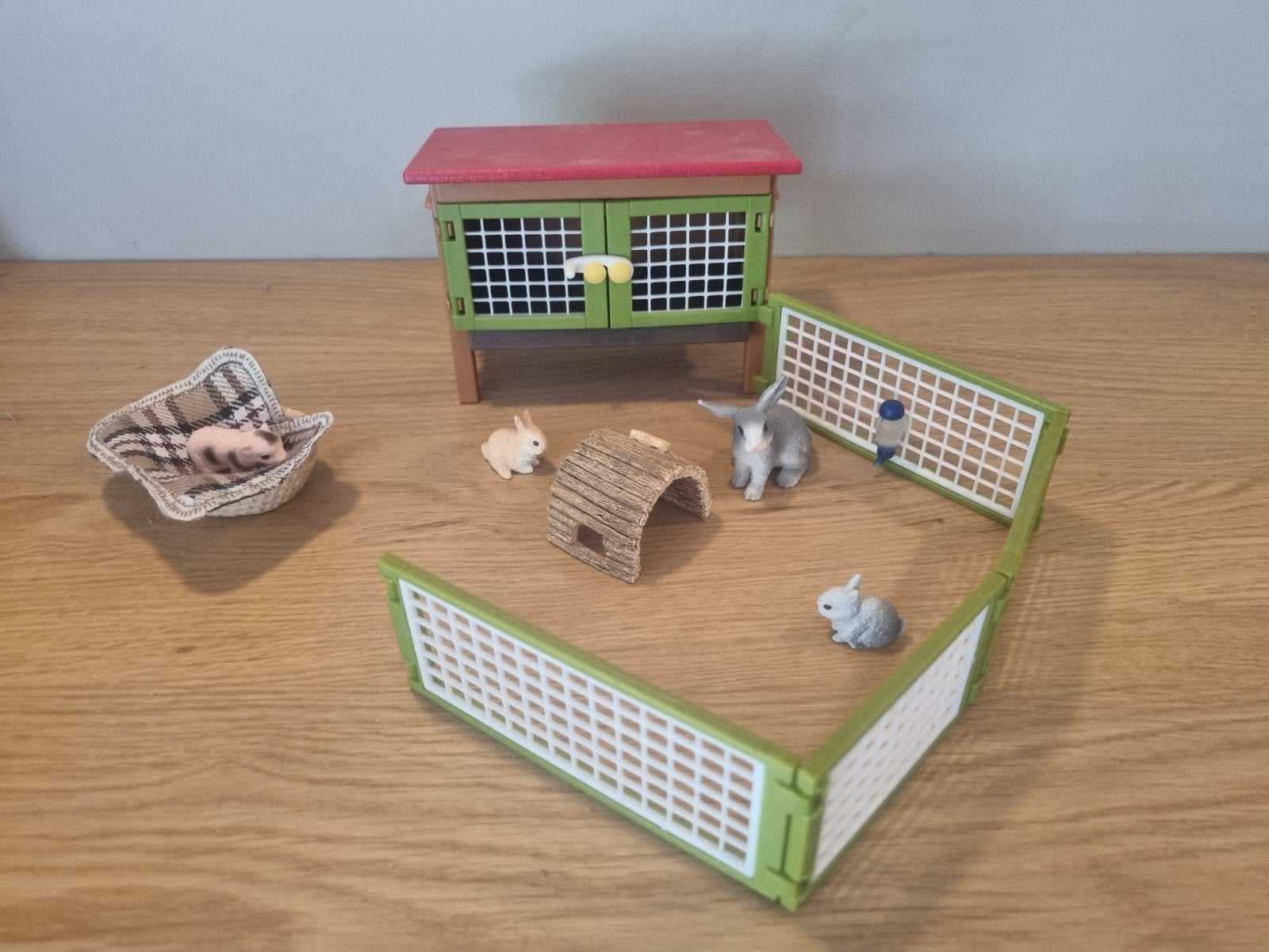 Schleich Konijnenhok met Konijnen, Ophalen of Verzenden, Zo goed als nieuw, Jongen of Meisje