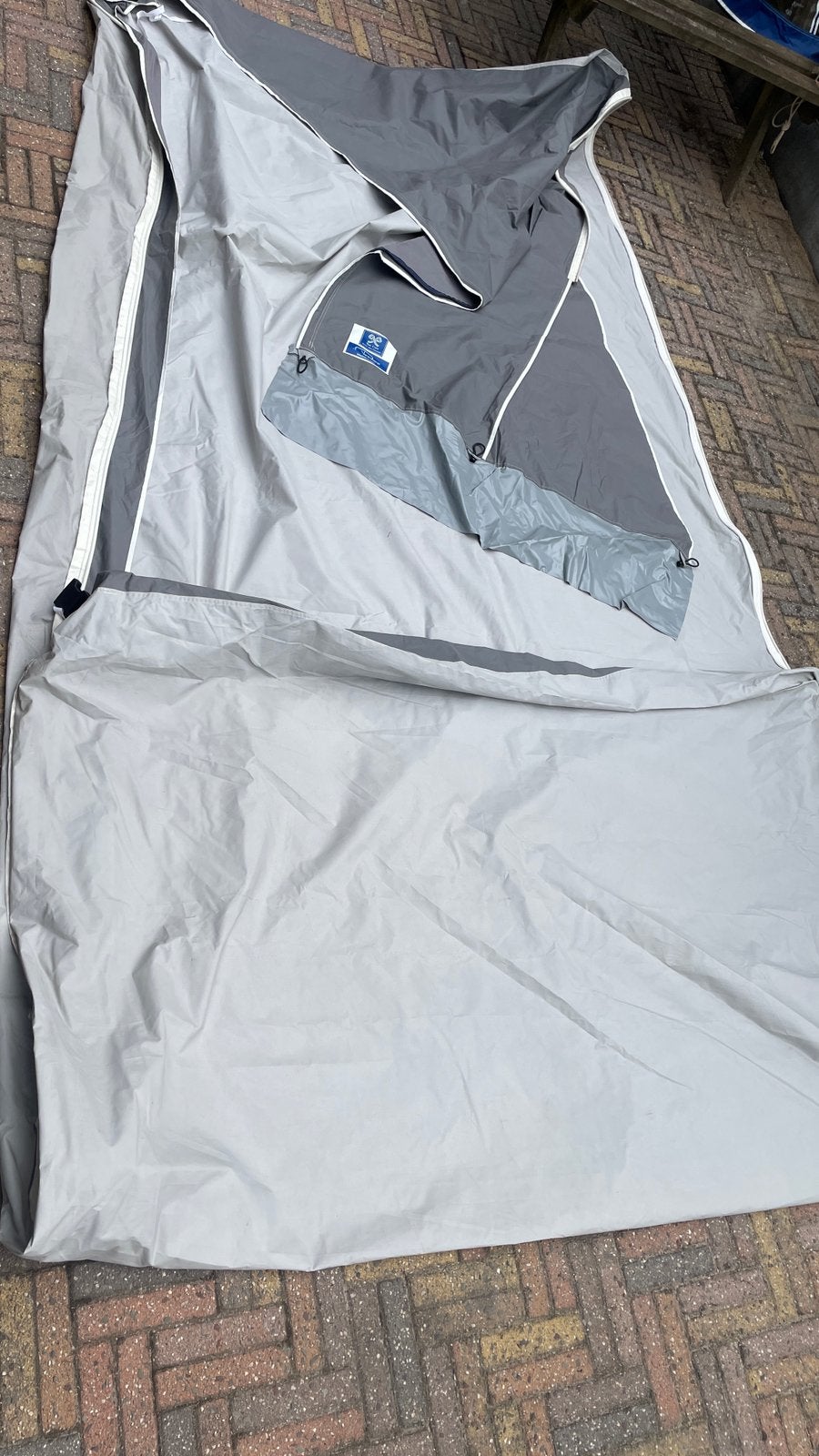 Luifel Ten Cate Doek met zijwanden en stormbandbevestiging, Ophalen, Gebruikt