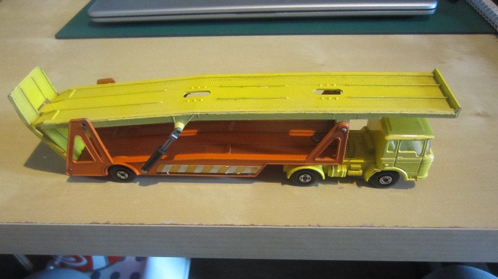 Daf Cartransporter.(Matchbox/Lesney 1971), Ophalen of Verzenden, Zo goed als nieuw, Bus of Vrachtwagen, Lesney